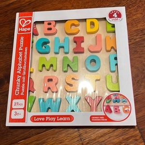 Hape alphabet puzzle